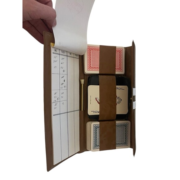 Vintage Playing Cards In Case With Coasters - Picture 6 of 10